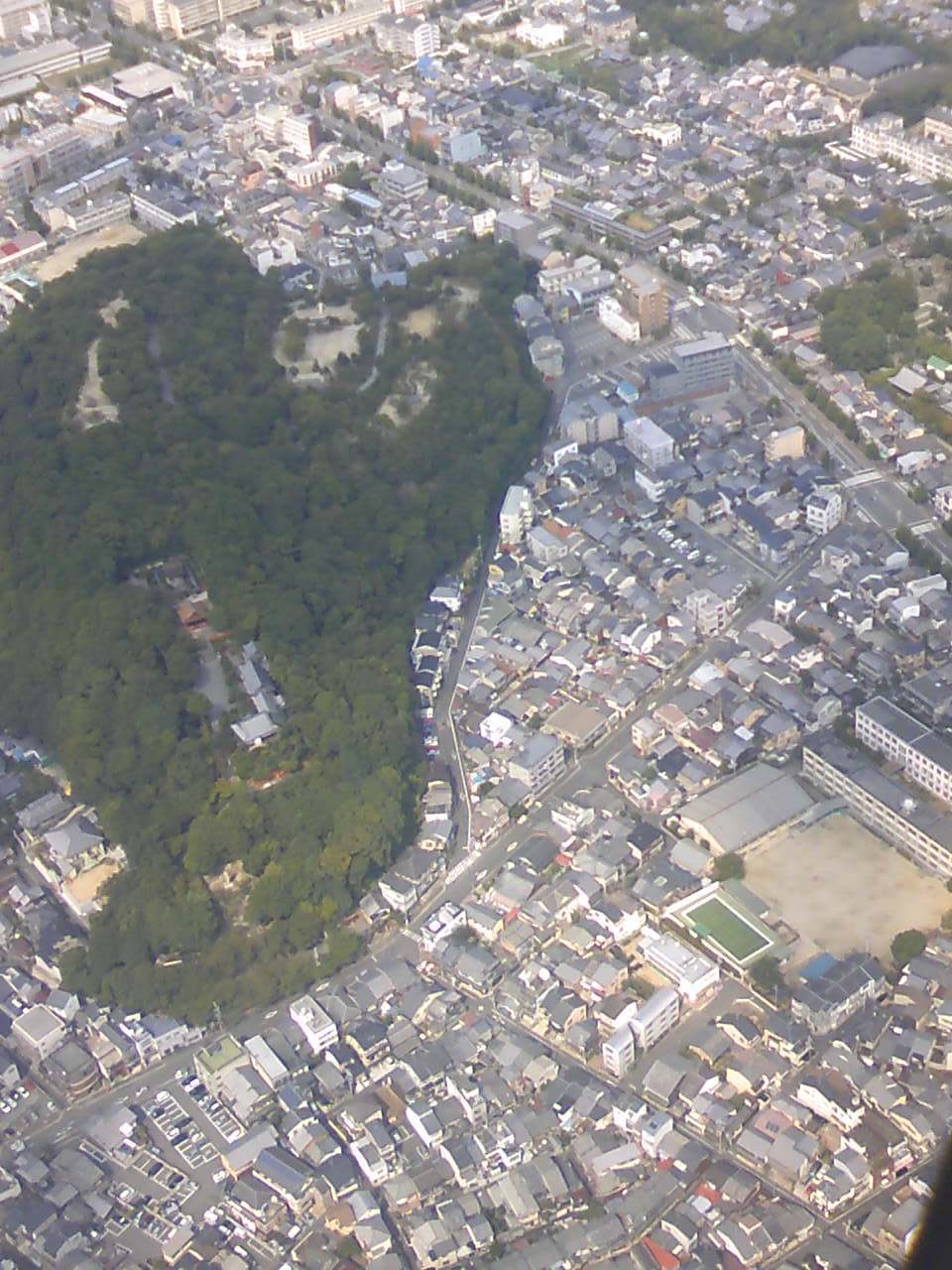 上空からの船岡山.JPG